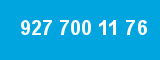 927 700 11 76 927 700 11 76